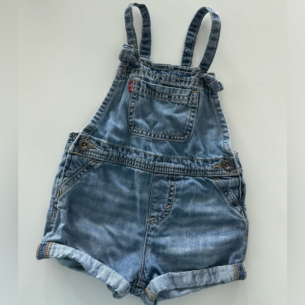 Levi's Girls' and Baby Denim Shortall